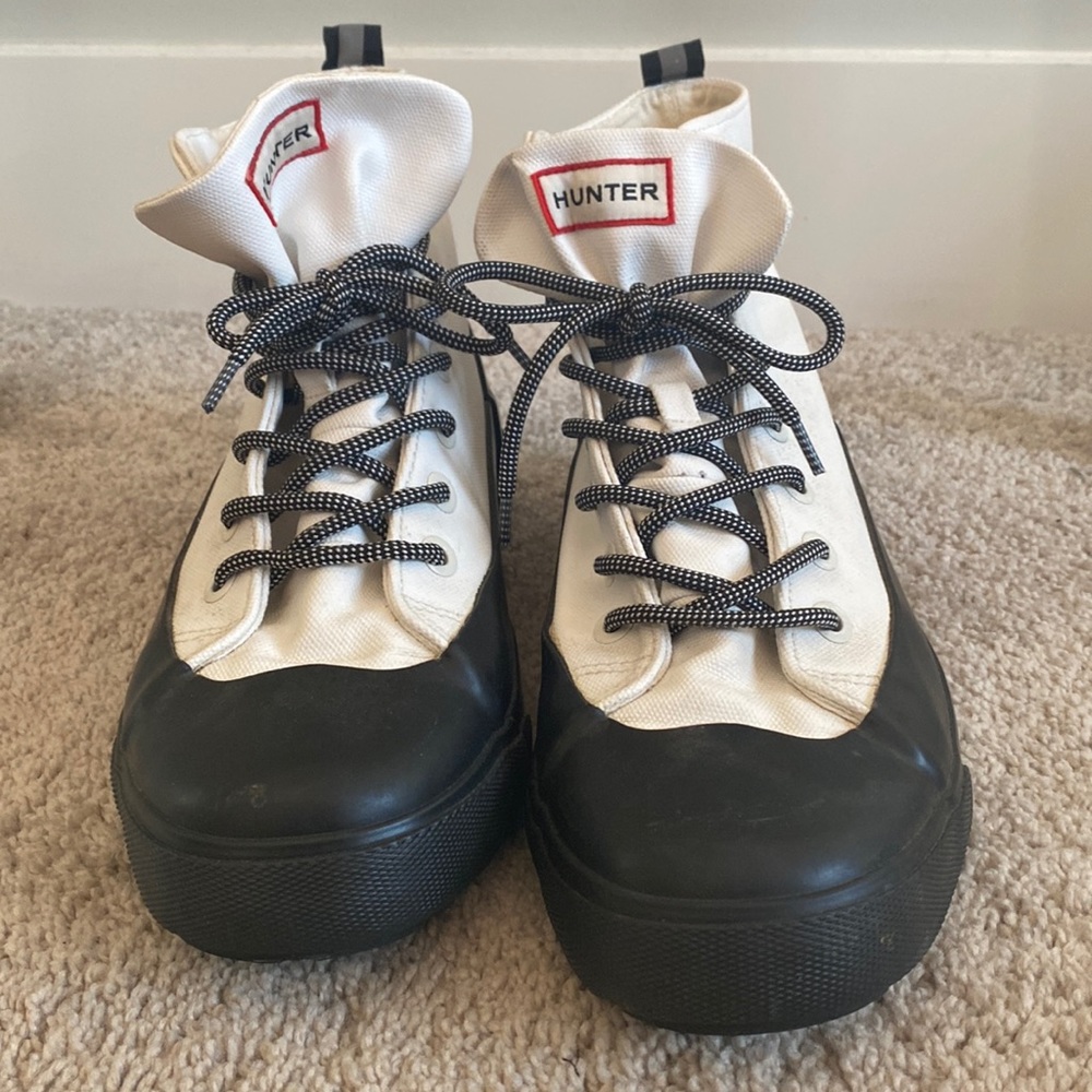 Hunter Boots - From Target & Hunter Collab - Women’s 10 1/2 - black and white